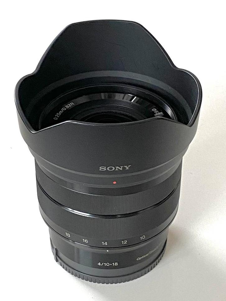 Sony E10-18 mm F4 OSS lens, Audio, Tv en Foto, Fotografie | Lenzen en Objectieven, Zo goed als nieuw, Groothoeklens, Ophalen of Verzenden
