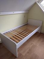Bed Ikea, Huis en Inrichting, Slaapkamer | Bedden, 90 cm, Eenpersoons, Wit, Zo goed als nieuw