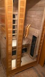 Sauna infrarood luxe met ingebouwde radio.Tweepersoons, hout, Complete sauna, Infrarood, Ophalen of Verzenden