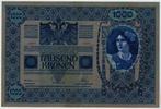 23-1007 Oostenrijk 1000 kronen 1902, Postzegels en Munten, Verzenden, Oostenrijk, Los biljet