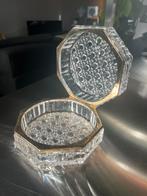 Sieraden doos - kristal - vintage, Antiek en Kunst, Antiek | Glas en Kristal, Ophalen of Verzenden
