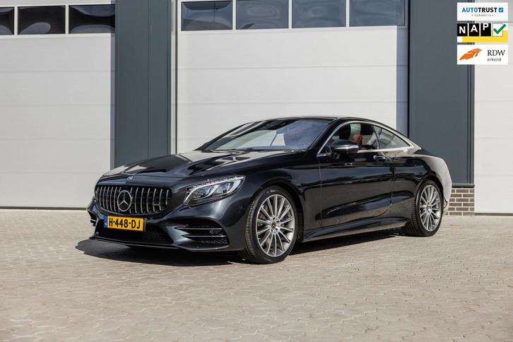 Mercedes-Benz S-klasse Coupé 560 4MATIC Premium Designo Bur, Auto's, Mercedes-Benz, Te koop, S-Klasse, 360° camera, 4x4, ABS, Adaptive Cruise Control