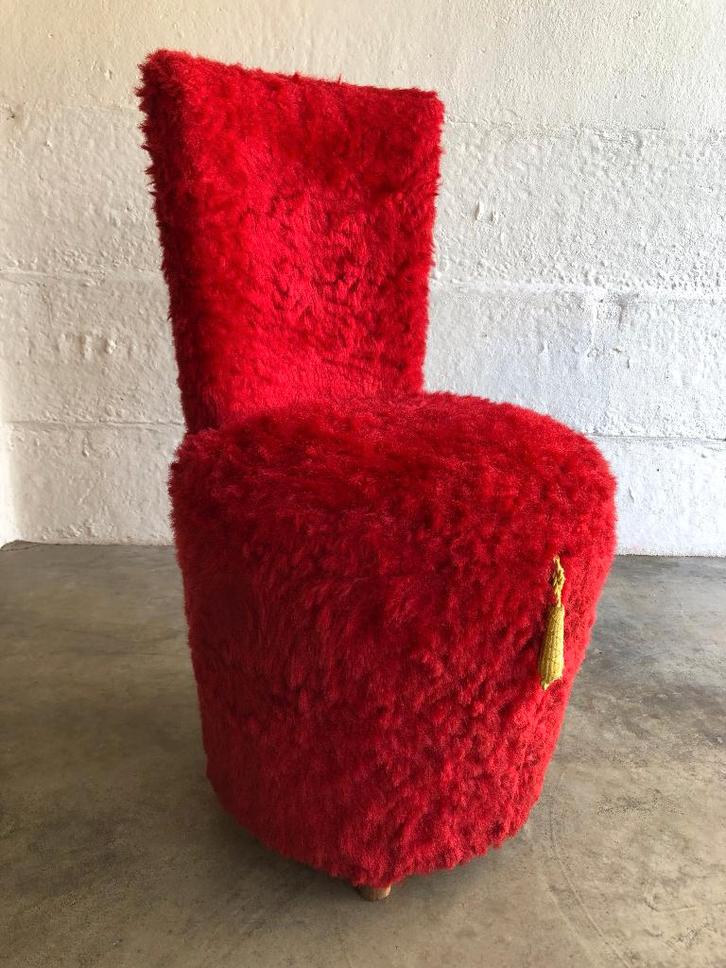 Originele vintage opbergstoel,  vintage design, Kinderen en Baby's, Kinderkamer | Tafels en Stoelen, Zo goed als nieuw, Stoel(en)