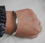 Zilveren vintage slavenarmband met scharnier nr.882, Sieraden, Tassen en Uiterlijk, Verzenden, Zo goed als nieuw, Zilver, Zilver