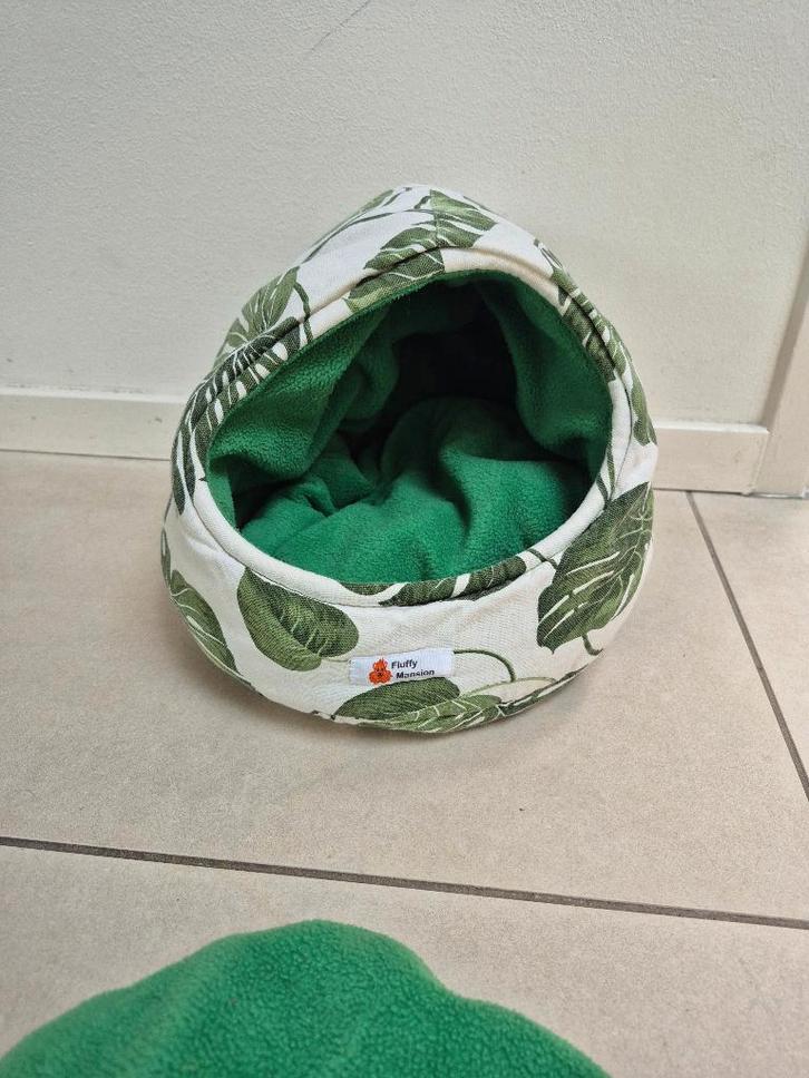 Theemuts verstopmandje groen, Dieren en Toebehoren, Knaagdieren en Konijnen | Toebehoren, Zo goed als nieuw, Overige typen, Ophalen of Verzenden