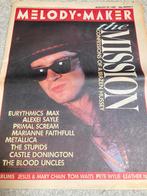 MELODY MAKER 1987 PRIMAL SCREAM Bon Jovi METALLICA Madonna, Boeken, Ophalen of Verzenden, Zo goed als nieuw, Muziek, Film of Tv