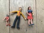 Poppenhuis figuren vintage buigbaar van rubber Hong Kong, Ophalen of Verzenden, Gebruikt