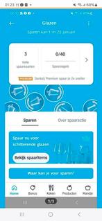 AH zegels 3 spaarkaarten digitaal voor glazen, Eén persoon, Kortingsbon