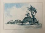 Tekening "De oude boom" gesigneerd Dirk Baksteen, Antiek en Kunst, Kunst | Tekeningen en Foto's, Ophalen of Verzenden