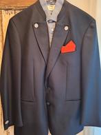 Trachten colbert L overhemd Tiroler jas, Ophalen, Gedragen, Maat 52/54 (L), Blauw