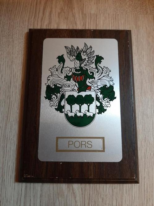 Pors wapenschild, Verzamelen, Militaria | Algemeen, Ophalen of Verzenden