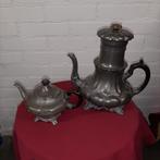Tinnen koffie- en theepot, Antiek en Kunst, Ophalen of Verzenden