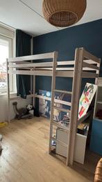 Hoogslaper, Huis en Inrichting, Slaapkamer | Bedden, Ophalen, Gebruikt, 90 cm, Eenpersoons