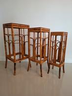 Vintage design Art Nouveau Plantentafels set van 3, Ophalen of Verzenden, Gebruikt