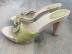 Hoge groene lederen kleppers Scholl mt 39, Kleding | Dames, Schoenen, Scholl, Gedragen, Groen, Sandalen of Muiltjes
