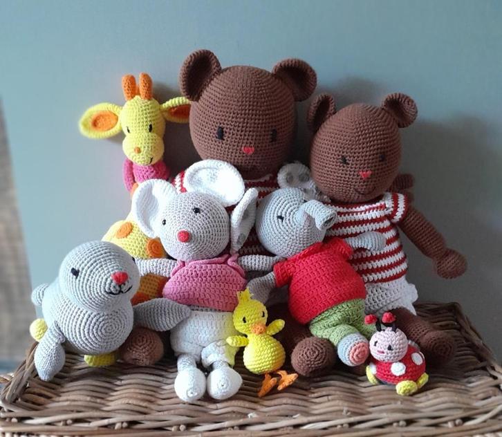 Haakpatronen Bobbi Ollie Stip Giraf Muis Eend, Bobbi Boekje, Hobby en Vrije tijd, Breien en Haken, Nieuw, Haken, Patroon of Boek