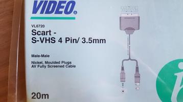Kabel met SCART plug S-VHS 4 Pin Plug 3.5mm Stereo Plug beschikbaar voor biedingen