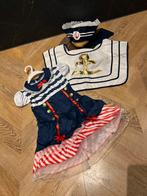 Matroos jurkje maat 80 wit rood blauw verkleedkleding set, Kinderen en Baby's, Carnavalskleding en Verkleedspullen, Ophalen of Verzenden