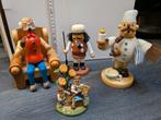 3 houten Zuid Duitse poppetjes (rauchermanchen), Ophalen of Verzenden, Zo goed als nieuw