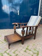 Vintage Rokersstoel met Voetenbank - Jaren '50, Huis en Inrichting, Ophalen, Gebruikt, 75 tot 100 cm, 50 tot 75 cm