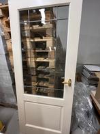 Mooie binnendeur met glas in lood, Doe-het-zelf en Verbouw, Deuren en Horren, Gebruikt, 80 tot 100 cm, Binnendeur, Ophalen of Verzenden