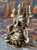 Mooi zwaar oud brons tempelbeeldje uit India 9,8 cm., Antiek en Kunst, Ophalen of Verzenden