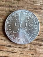 Zilveren 50 Gulden Munt 1987, Koningin Beatrix, Zilver, Ophalen of Verzenden, Losse munt