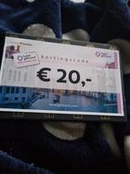 kortingscode hotel giftcard 20 euro, Eén persoon, Kortingsbon