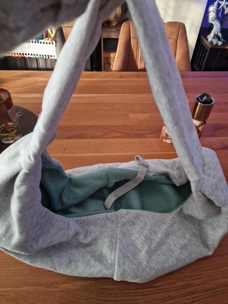 NIEUW Puppydraagzak tot 5kg grijs met groene voering Trixie, Dieren en Toebehoren, Honden-accessoires, Nieuw, Ophalen