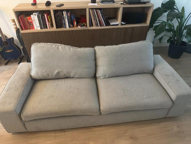 IKEA KIVIK sofa, beige/gray, Huis en Inrichting, Banken | Sofa's en Chaises Longues, Gebruikt, Tweepersoons, Minder dan 150 cm