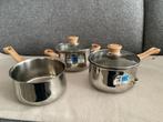 Nieuwe BK kristal pan pannen pannenset gas inductie electr, Huis en Inrichting, Keuken | Potten en Pannen, Ophalen, Nieuw, Rvs