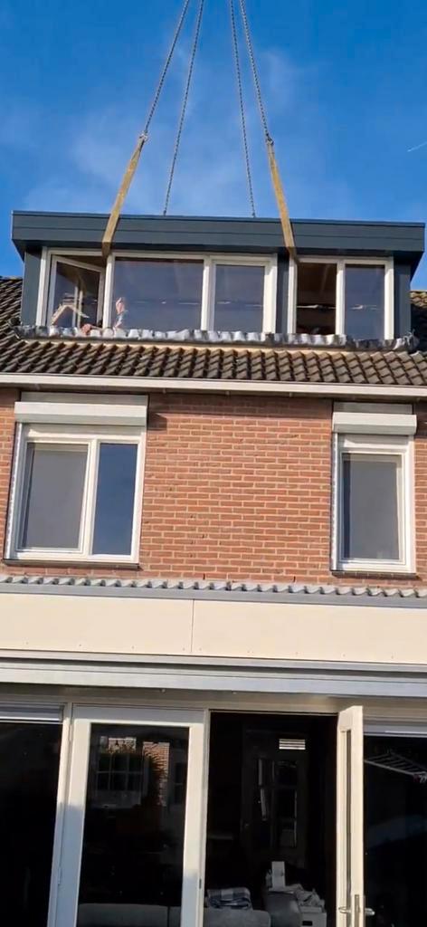 Gebruikte Dakkapel met Rolluiken en Horren, Doe-het-zelf en Verbouw, Kozijnen en Schuifpuien, Gebruikt, Dakkapel, 75 tot 150 cm