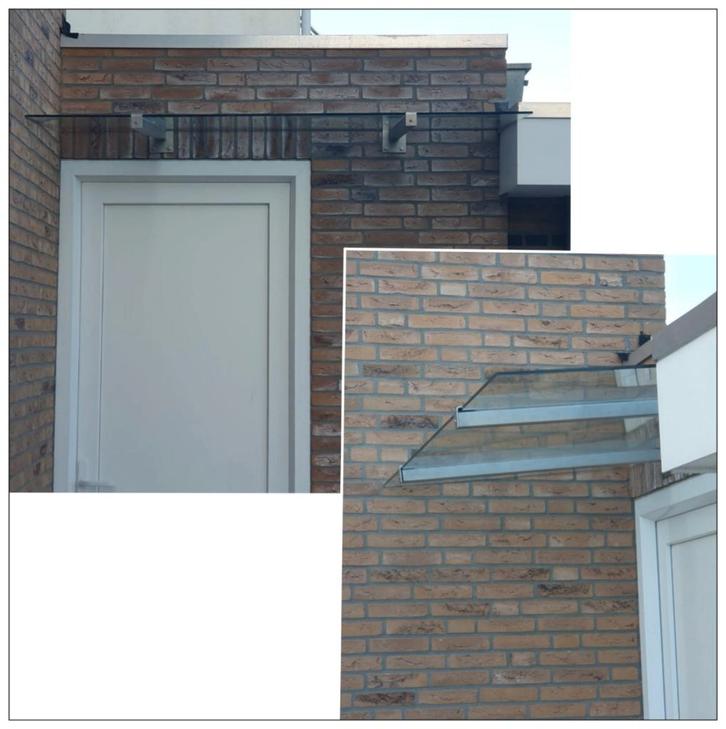 Deurluifel, luifel, overkapping op maat gemaakt NIEUW, Doe-het-zelf en Verbouw, Deuren en Horren, Nieuw, Overige typen, Minder dan 200 cm