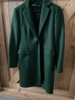 Zara Groene Mantel - Maat S, Kleding | Dames, Jassen | Winter, Ophalen of Verzenden, Zo goed als nieuw, Maat 36 (S), Groen