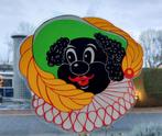 Vintage dubbelzijdige Zwarte Piet ( etalage), Diversen, Sinterklaas, Ophalen of Verzenden, Gebruikt