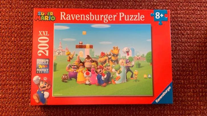 Ravensbuger puzzel Super Mario XXL, Hobby en Vrije tijd, Denksport en Puzzels, Zo goed als nieuw, Minder dan 500 stukjes, Ophalen of Verzenden