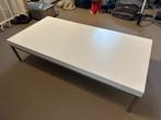 Ikea Klubbo bijzettafel 118x59x28cm wit, Huis en Inrichting, Wit hout met metalen onderstel, Rond, Zo goed als nieuw, 75 cm of meer