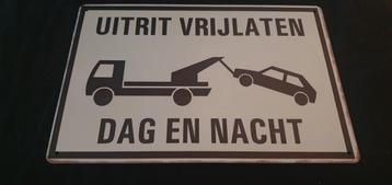 Wandbord UTRIT VRIJLATEN - Mancave/Bar beschikbaar voor biedingen