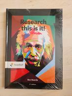Research this is it!, Nieuw, Ben Baarda, Beta, HBO
