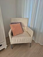 Ecru leren stoel L’Ancora Collection, Ophalen, Gebruikt, Eén