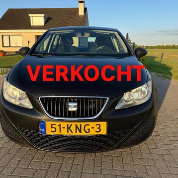 Seat Ibiza 1.2 44KW 5DRS 2010 Zwart airco beschikbaar voor biedingen