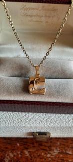 Vintage ketting,letter broche  Blanche Porte jaren 70, Sieraden, Tassen en Uiterlijk, Ophalen of Verzenden, Zo goed als nieuw