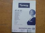 LYRECO MULTIPURPOSE LABELS  63,5 X 46,6 MM --1800 STUKS, Computers en Software, Printerbenodigdheden, Nieuw, Ophalen of Verzenden