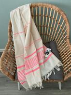 Mooie / nieuwe / Hamamdoek/ roze - beige, Verzenden, Nieuw, Roze, Handdoek
