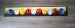 Schilderij olieverf Janke Kram tulpen, Antiek en Kunst, Ophalen