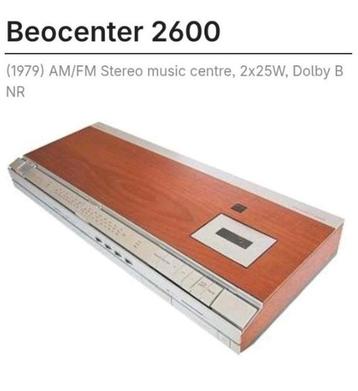 Bang & olufsen beocenter 2600 tuner/ versterker/ cass.deck beschikbaar voor biedingen