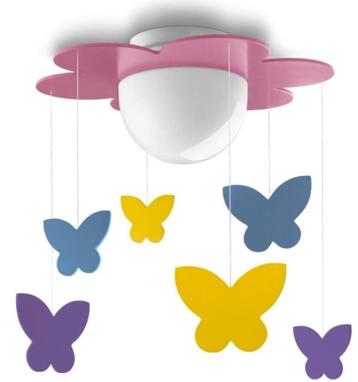 Lamp plafond kids roze Philips beschikbaar voor biedingen
