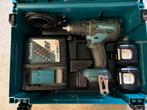 Makita DDF470 boor/schroefmachine incl accu, lader en M box, Ophalen of Verzenden, Gebruikt, Boor- en Schroefmachine, Variabele snelheid