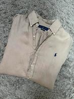 Ralph Lauren blouse overhemd linnen, Maat 38/40 (M), Beige, Ophalen of Verzenden, Zo goed als nieuw