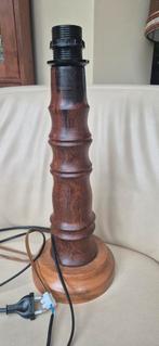 Vintage houten lampvoet bamboe look 39 cm hoog, Huis en Inrichting, Lampen | Tafellampen, Ophalen of Verzenden, Zo goed als nieuw